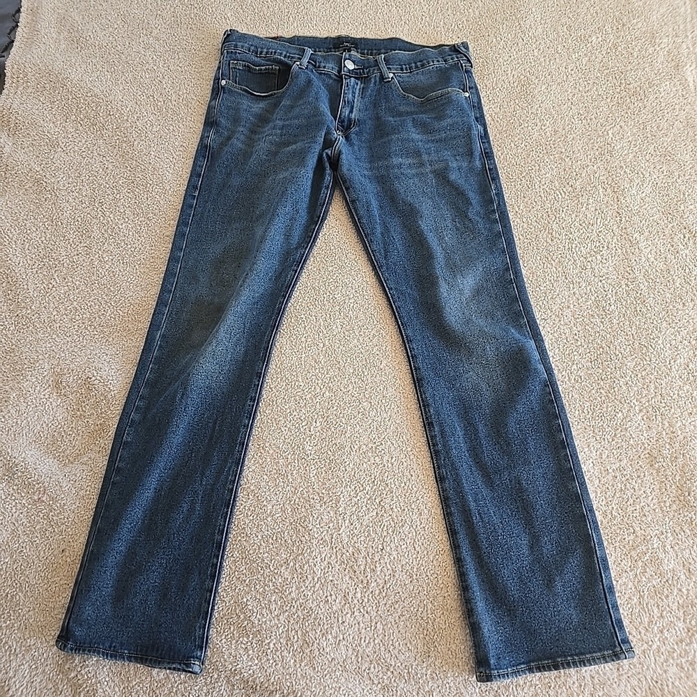 True Religion Ricky SN Relaxed Stretch Straight Jeans Mens 38‎ Medium Wash